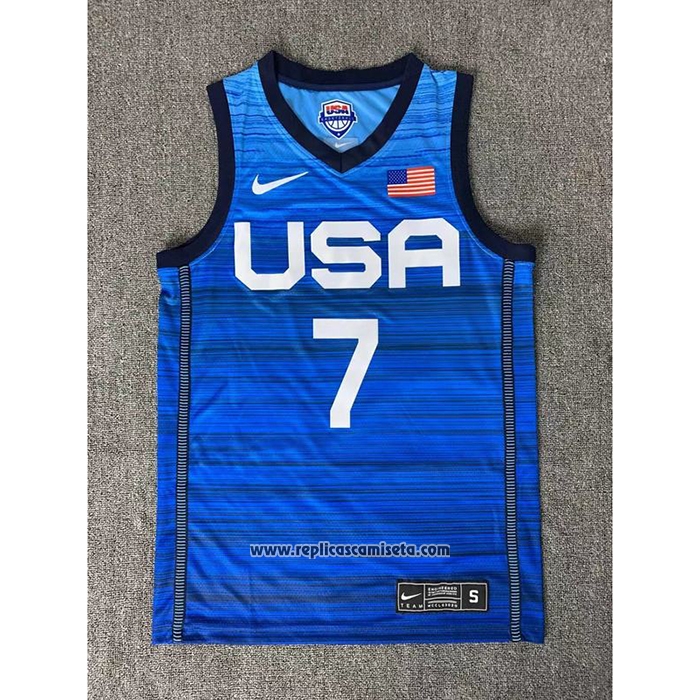 Camiseta USA 2021 Kevin Durant #7 Azul